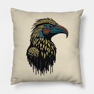 Helmeted Hornbill Pillow