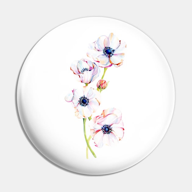 Asymmetrical Anemones Pin by QuirkybyDesign