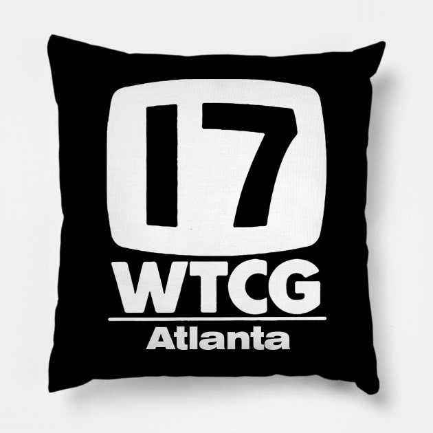WTCG 17 Atlanta - The Precursor to WTBS Pillow by RetroZest