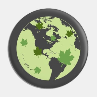 Earth Day Globe Pin