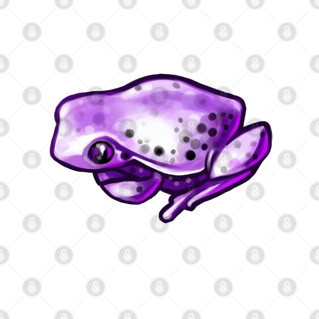 Purple Frog by hollowedskin