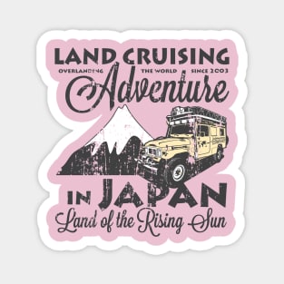 Landcruising Adventure in Japan - Curly font edition Magnet