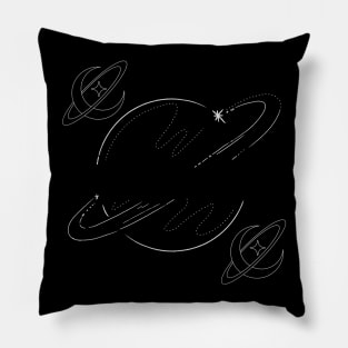 Space, planets, the universe, it's all a mystery Pillow