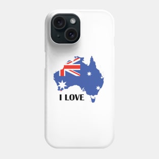I Love Australia Phone Case