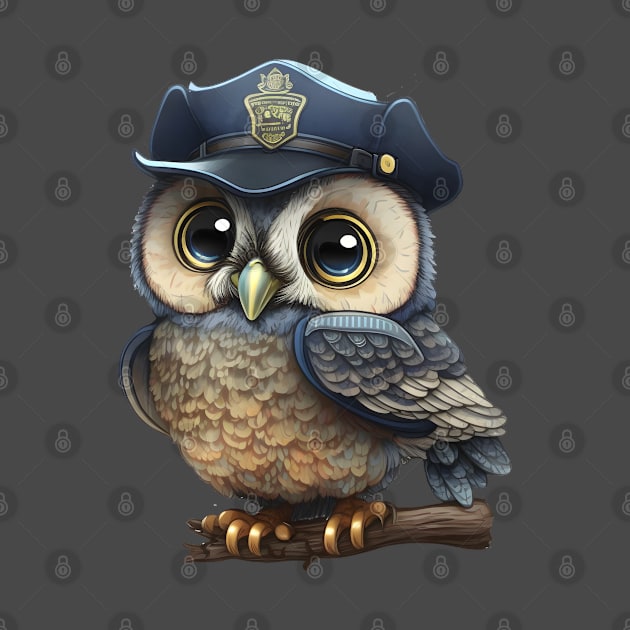 Owl Night Watchman by StoneCreation