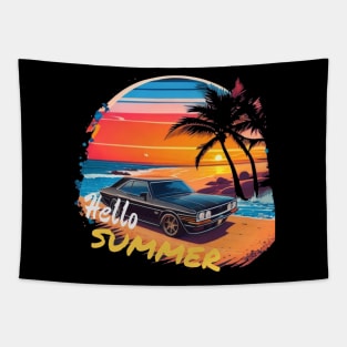 hello summer nice t-shirt for this summer T-Shirt Tapestry