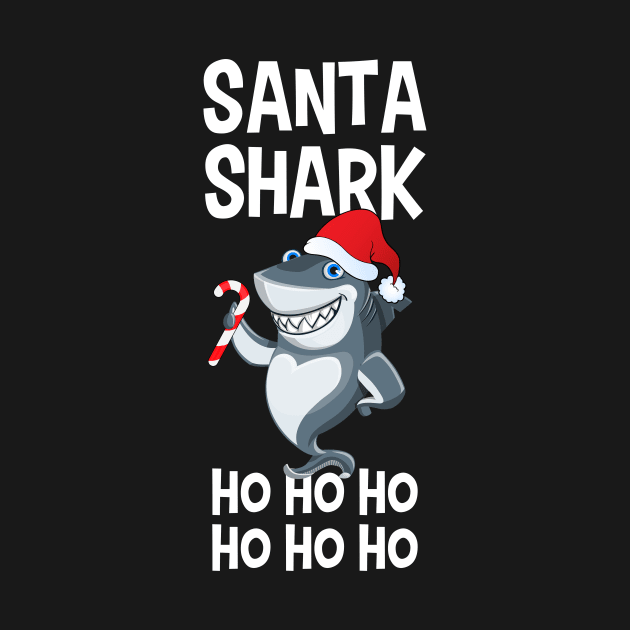 Santa Shark Ho Ho Ho by CeeGunn