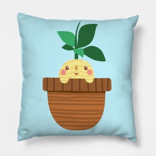 Cute Mandrake In A Pot Pillow