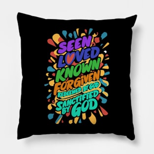 Divine Affirmation: Embracing Spiritual Identity Pillow