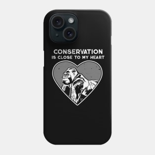 Gorilla Conservation Heart Phone Case