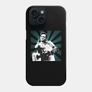 Johnny Cash II Retro Pixel II 70s Phone Case