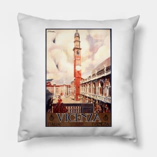 Basilica Palladiana VICENZA ITALIA Venice Vintage Italy Travel Pillow