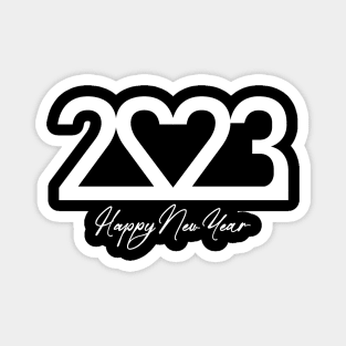 Happy New Year 2023 - White Magnet