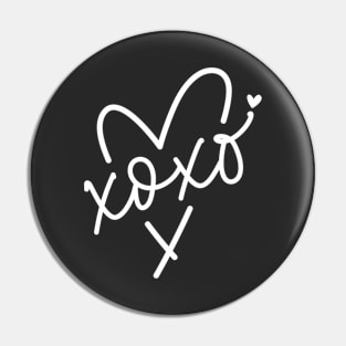 XoXo Heart Valentines Day Pin