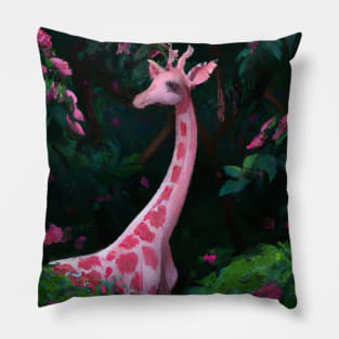 Pink Giraffe Pillow