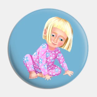 Cute Little Girl Pin