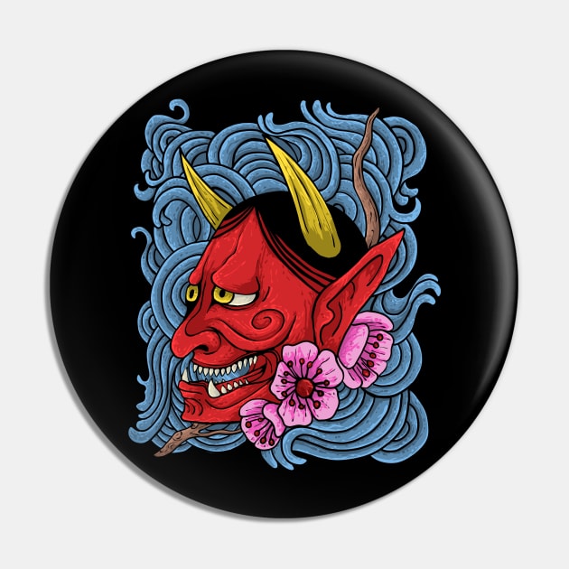 hannya mask Pin by Amartwork