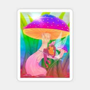Mushroom Fairy Magnet