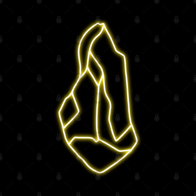 Yellow Crystal Neon Sign by jocela.png