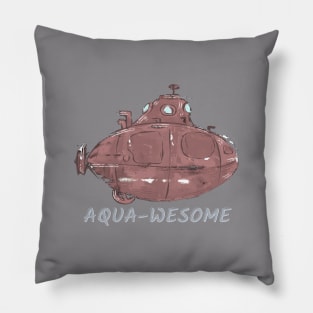Aqua lover, Submarine lover Pillow