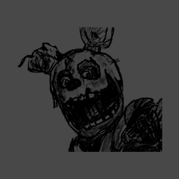 Springtrap Digitized Charcoal Design by Not Like The Otters