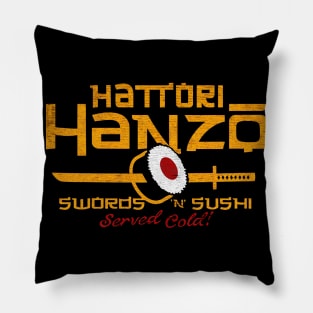Hattori hanzo yellow Pillow