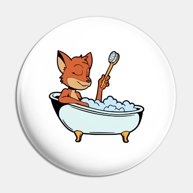 Fox takes bath in the bathtub Pin by Modern Medieval Design