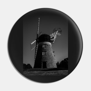 Monochrome Whitburn Windmill Pin