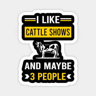 3 People Cattle Show Magnet