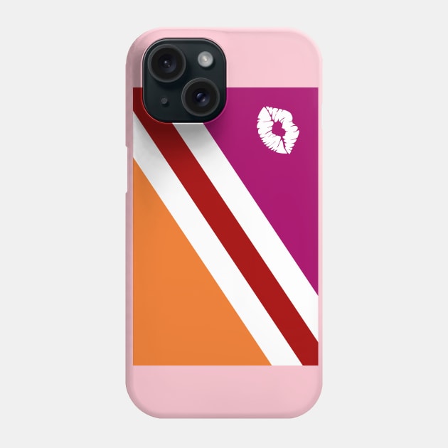 A Lipstick Lesbian Flag Phone Case by Claire French