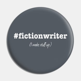 #fictionwriter white Pin