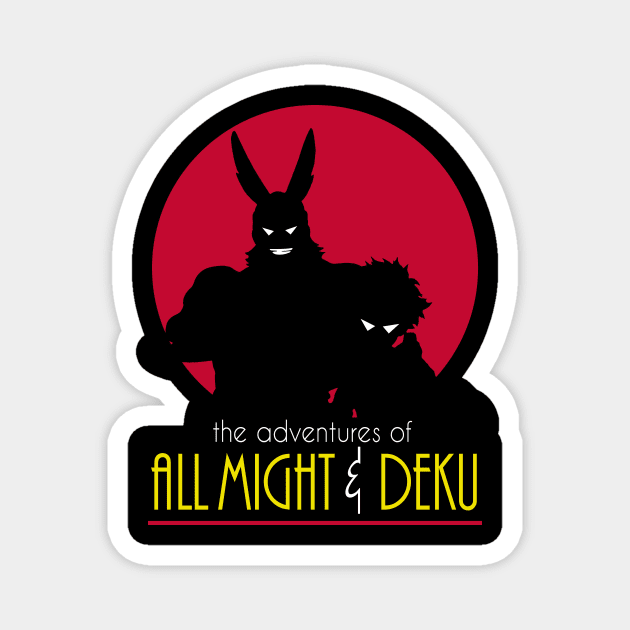 The Adventures of All Might & Deku Magnet by maikeandre