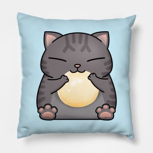 Chubby Cat White Dango Pillow