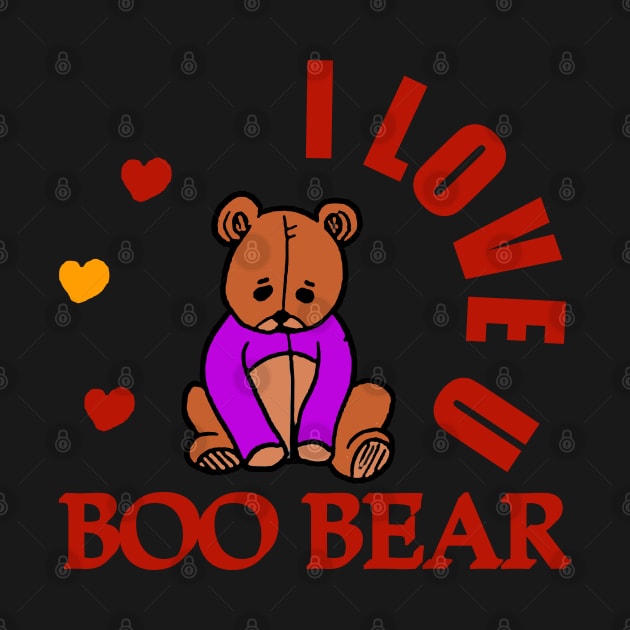 I love you Boo bear by Proway Design