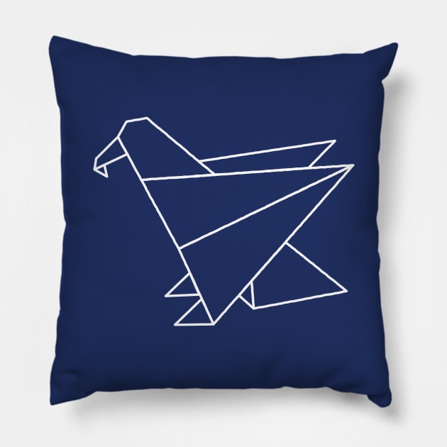 Origami Eagle Pillow by Wright Art