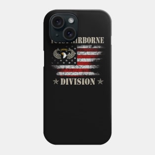 Proud 101st Airborne Division Veteran American Flag Gift Phone Case