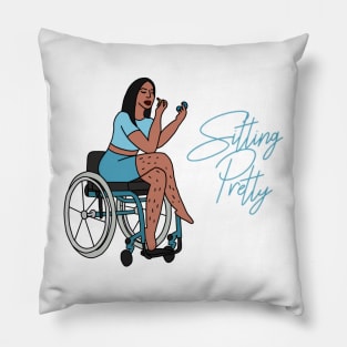 Sitting Pretty in Blue 3 Pillow