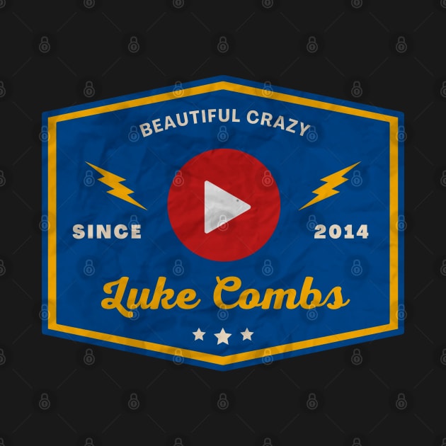 Luke Combs // Play Button by Blue betta