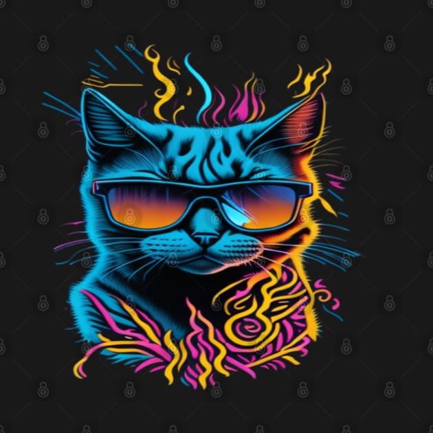 cool cat in sunglasses by sukhendu.12