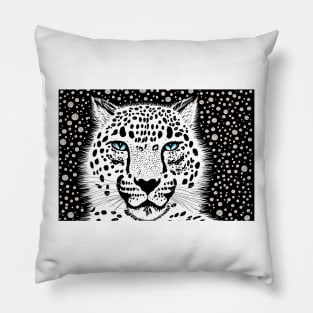 Snow Leopard Pillow