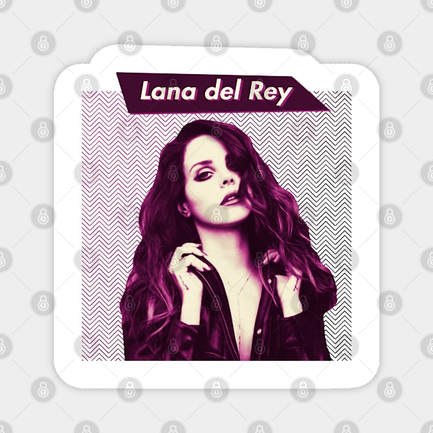 Lana Del Rey /// Colorfull v2 Magnet by HectorVSAchille