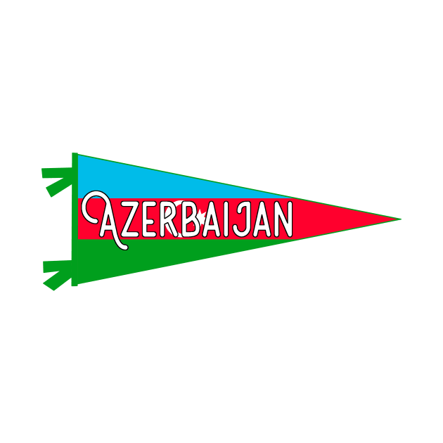 Azerbaijan Flag Pennant by zsonn