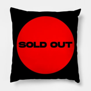 Sold Out Circle (Red) Pillow