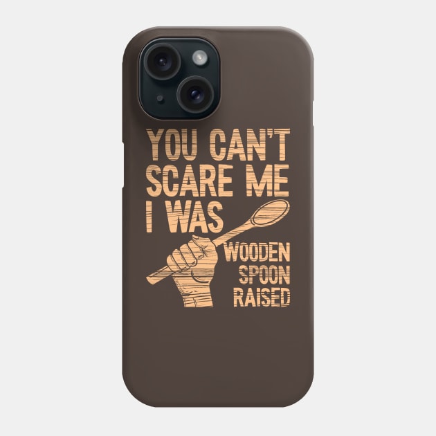 Scared Wooden Spoon (Mono) Phone Case by nickbeta
