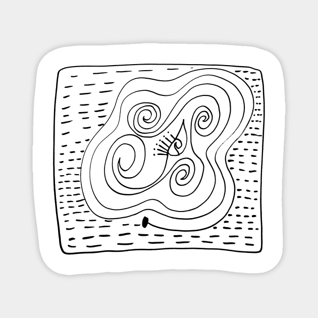 The painting of a maze Magnet by the_spiritual_view