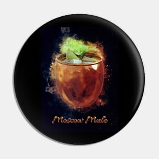 Moscow Mule Drink Happy Hour Party Pin