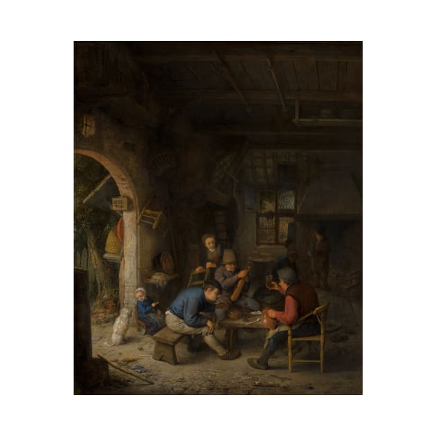 Peasants at an Inn by Adriaen van Ostade by Classic Art Stall