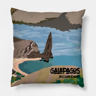 Galapagos Islands Landscape Pillow