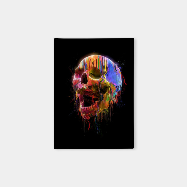 Colorful Skull Color Skull Watercolor Skull Painting Skull Color