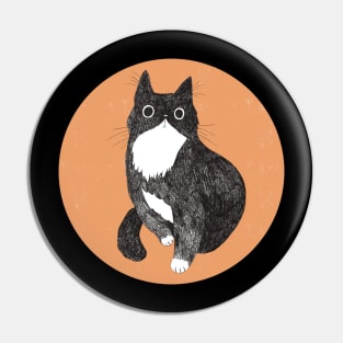 Tuxedo Cat Crayolina Design Pin